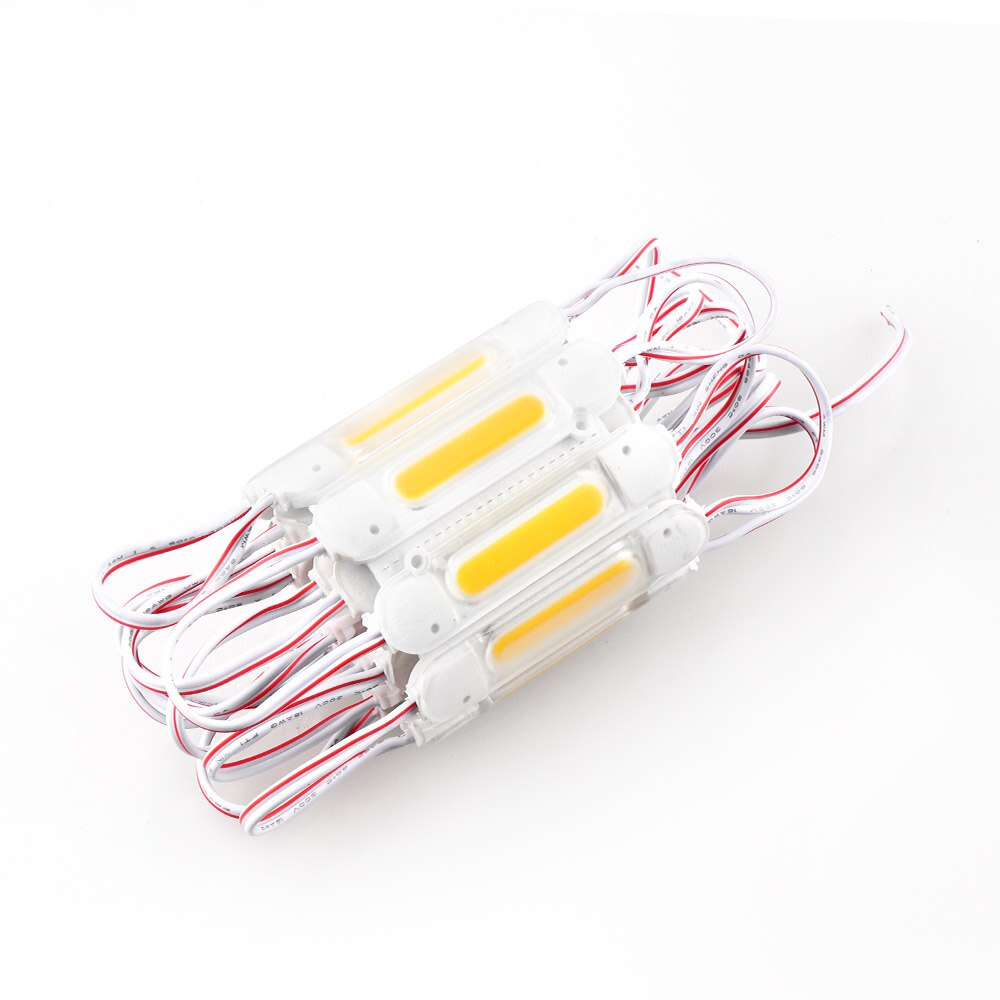 20pcs DC12V COB LED Modules 5050 RGB Advertising Modules Luminous Characters, Backlight Modules IP65 Waterproof: Warm White