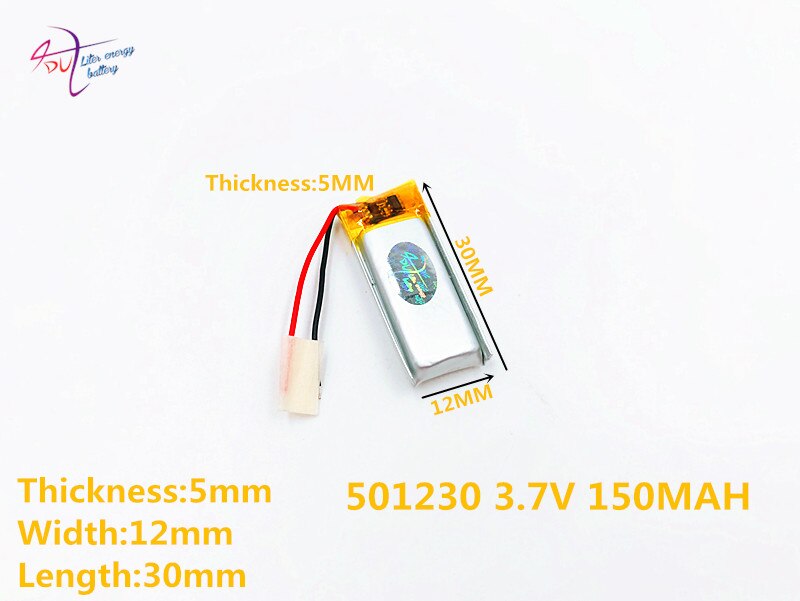 051230 501230 150mah BT150 Bluetooth Headset 3.7V lithium polymer battery