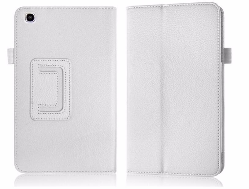 Case voor Samsung Galaxy Tab 3 8.0 T310 T311 Lederen Tablet Gevallen voor Samsung Galaxy Tab3 SM-T310 8 Cover Stand beschermende Shell: white