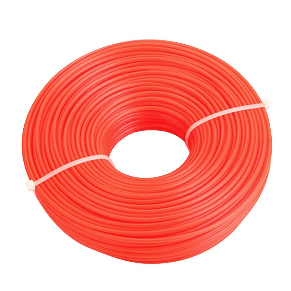 2.4mm/3.0mm trimmer line trimmer buskrydder snor line lang rulle firkantet græstov line til plæneklipper trimmer: Runde -3.0mm