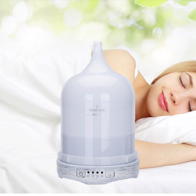 250ml Air Humidifier Bronze Metal Classical Aroma Essential Oil Diffueser With 7 LED Color Change For Home Office