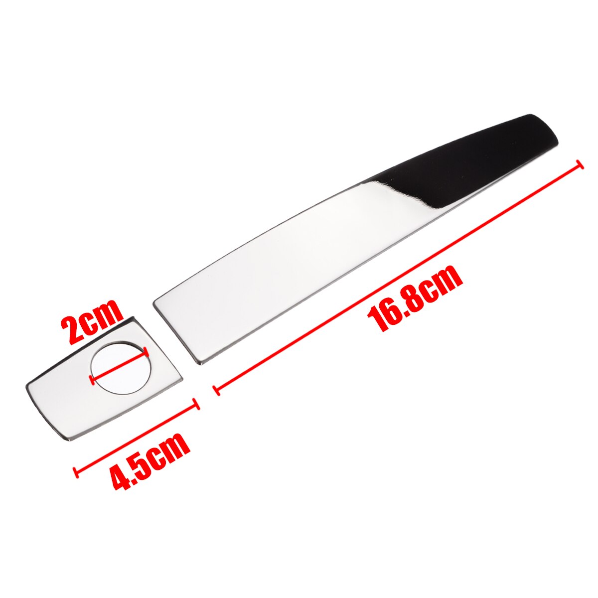 Universeel voor vauxhall opel astra mokka corsa d zafira b insignia meriva 1 set chromen stalen deurgreep afdekking sierlijst