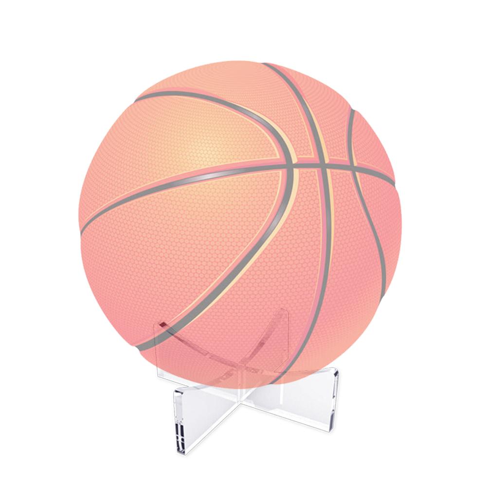 Akryl multifunktions display stativ bowling rugby basket fotboll bollhållare transparent akryl rack support bas