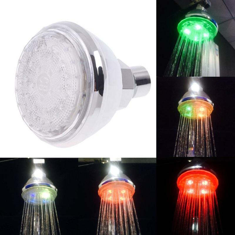 LED Rainfall Shower Head 7 Color Changing Shower H... – Grandado