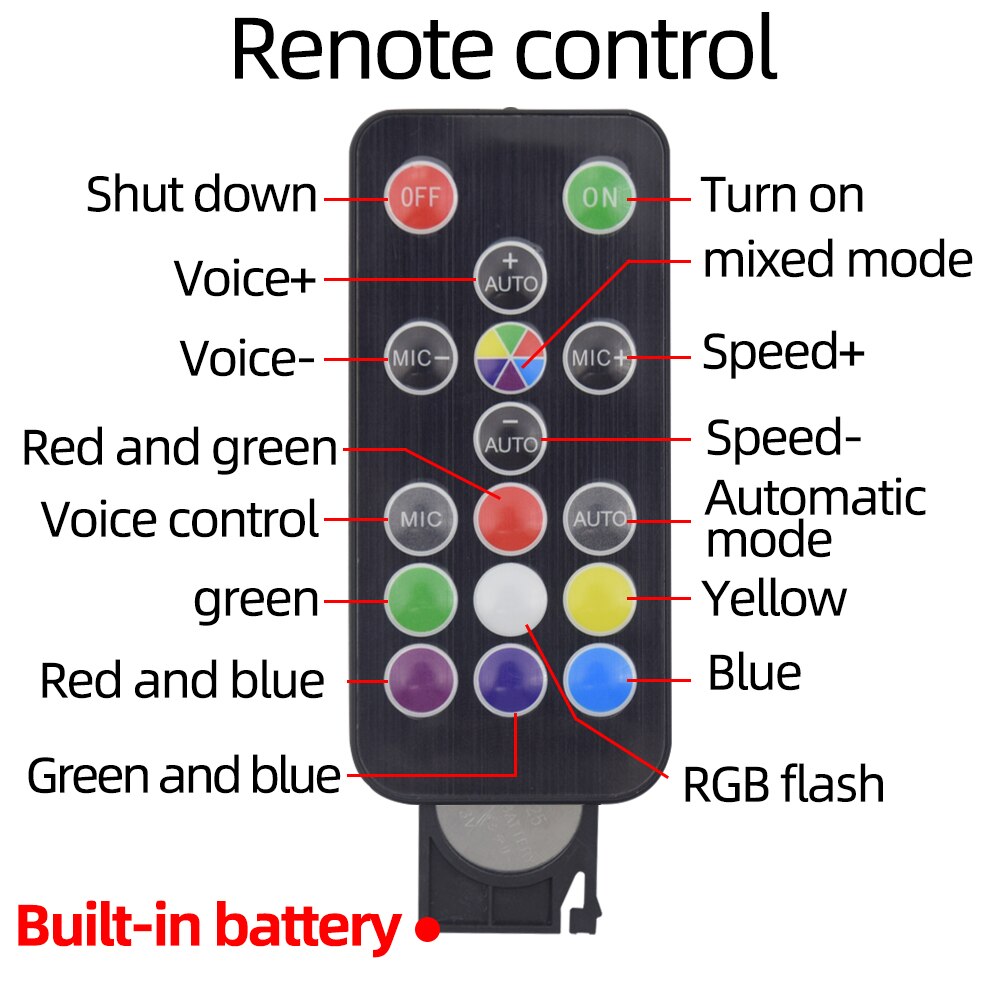 48 Leds Bühne Lichter RGB Disko Licht Stimme Aktiviert LED Party DJ Party Aktiviert Blitz-Beleuchtung Wirkung