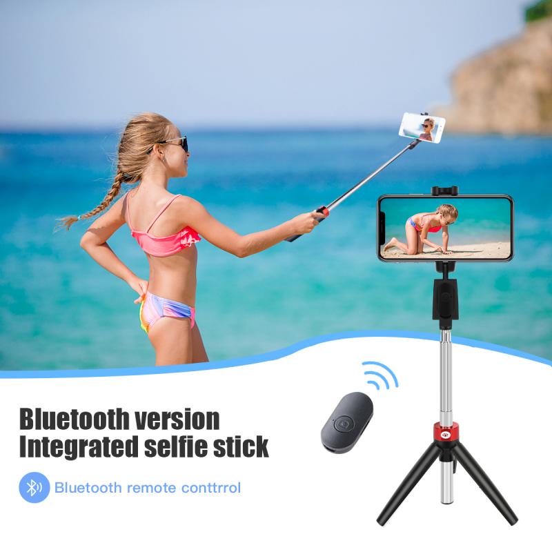 3 In 1 Bluetooth Selfie Stick Met Statief Uitschuifbare Opvouwbare Monopod Voor Iphone Samsung Xiaomi Voor Vlog Video