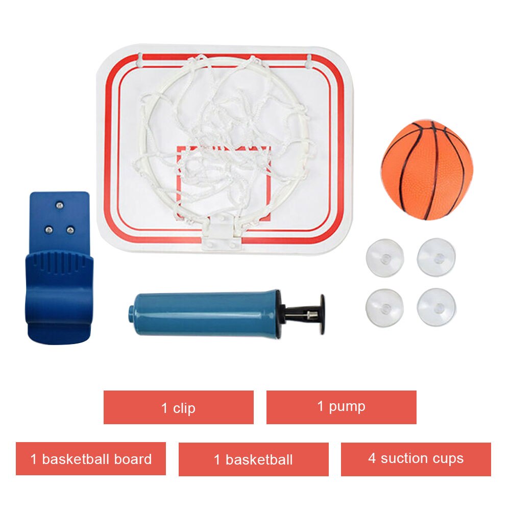 Mini Plastic Indoor Basketball Hoop Over Door Wall-Mount Kids Sports With Ball