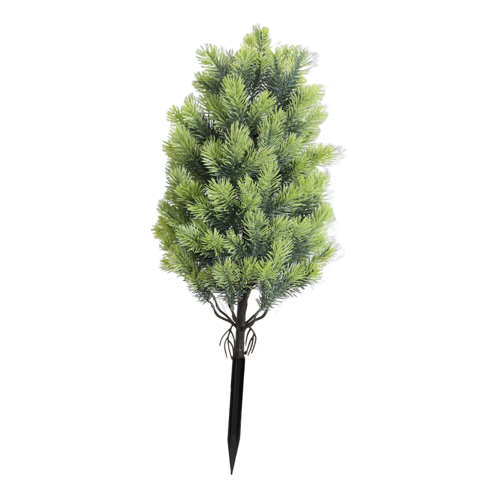 Artificial Tree with Ground Stake Realistic Bushes Plants Artificial Greenery Shrubs for Outdoor Yard Front Porch Xmas Decors: Brown