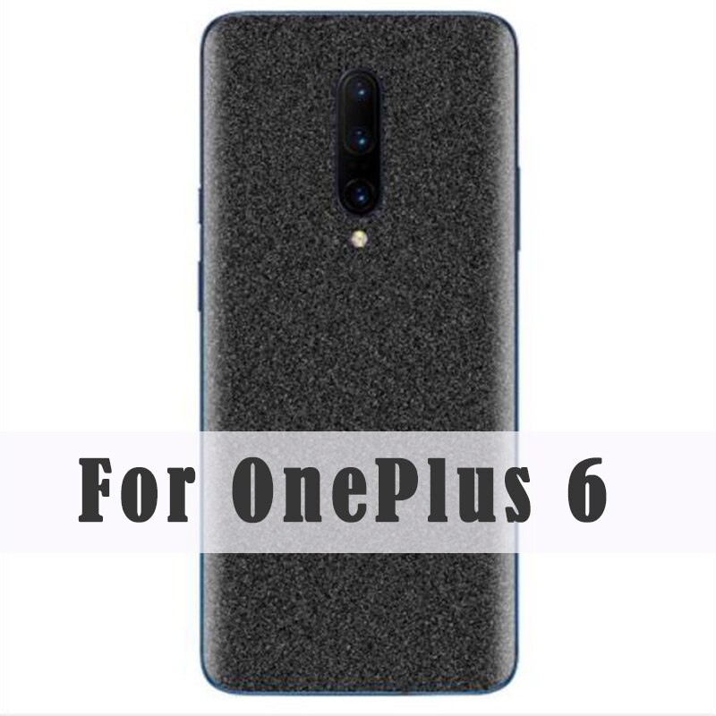 Phone Protect Skin Glitter Matte Phone Sticker For OnePlus 7 7Pro 6 6T 7T 7T Pro 5 5T Film Back Screen Protector Vinyl Sticker: For OnePlus 6