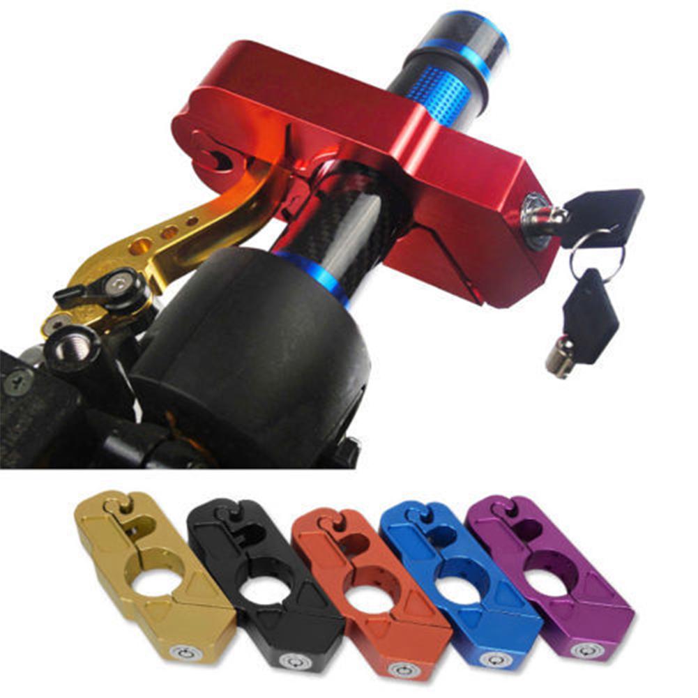 HiMISS CNC Motorcycle Handlebar Lock Brake Lever Throttle Grip Security Lock Anti Theft Protection