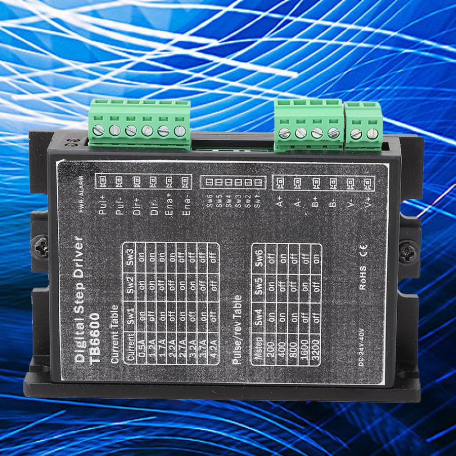 42 TB6600 wood router machine stepper motor driver 2 Phase/Bipolar NEMA 17/23 Stepping Motor Controller Adjustable DC24-40V