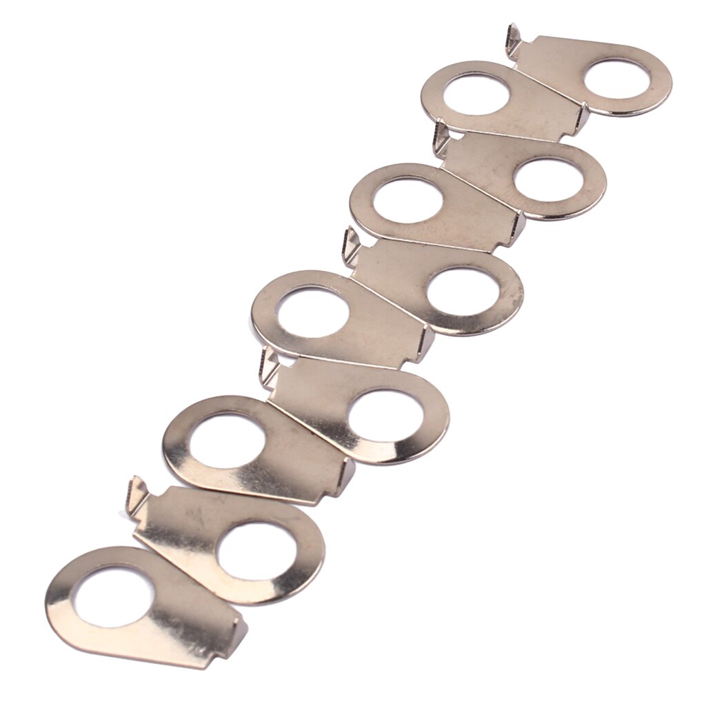 10Pcs Metal Guitar Knobs Pointer Plate Knob Position Indicator For Guitar Bass Parts Accessories 22X14X5mm Guitar Speed Bell: chrome