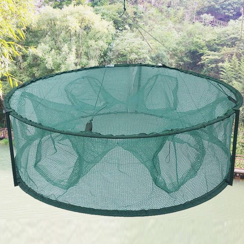 Automatic Fishing Net Trap Cage Round Shape Opening for Crabs Crayfish Lobster ALS88