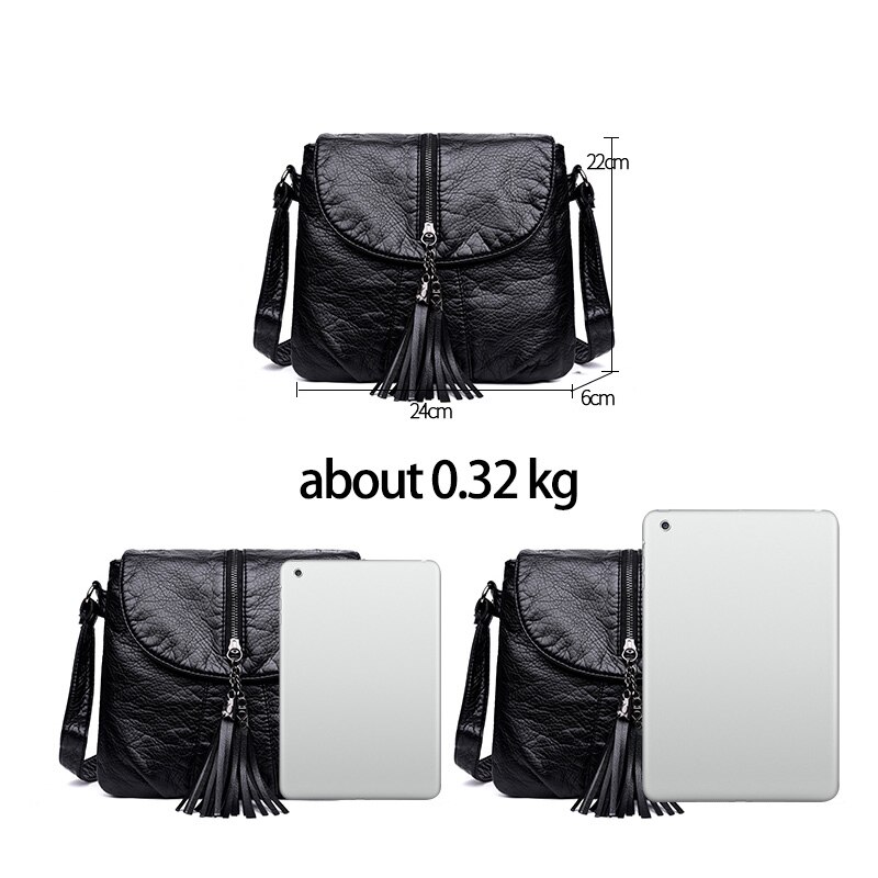 Effen Kleur Zachte Pu Lederen Crossbody Tassen Voor Vrouwen Messenger Tassen Mode Vrouwen Schoudertas