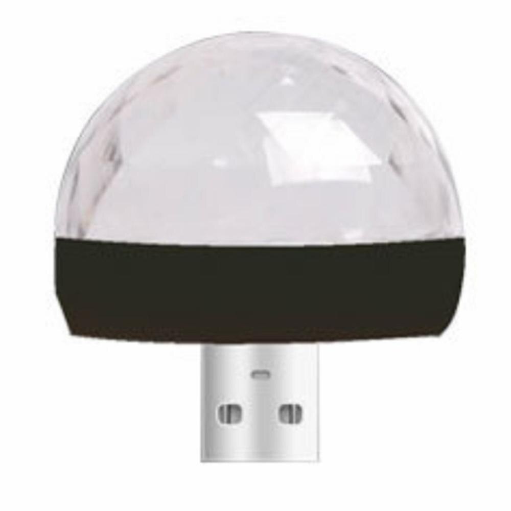 Bil led auto lampa usb ambient light dj rgb mini färgglad musik ljudljus usb-c gränssnitt apple interface party karaoke: 06
