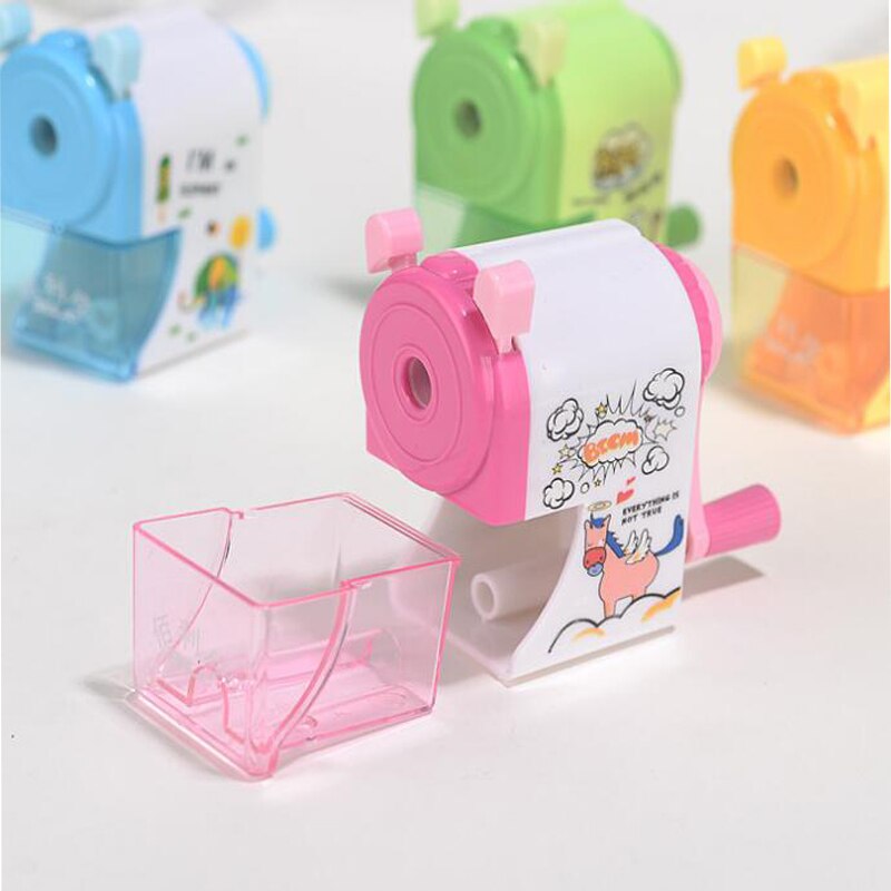 Hand Handkurbel Anspitzer Kreative Schreibwaren Multi Funktion Dreh Bleistift Spitzer Lernen Büro Liefert