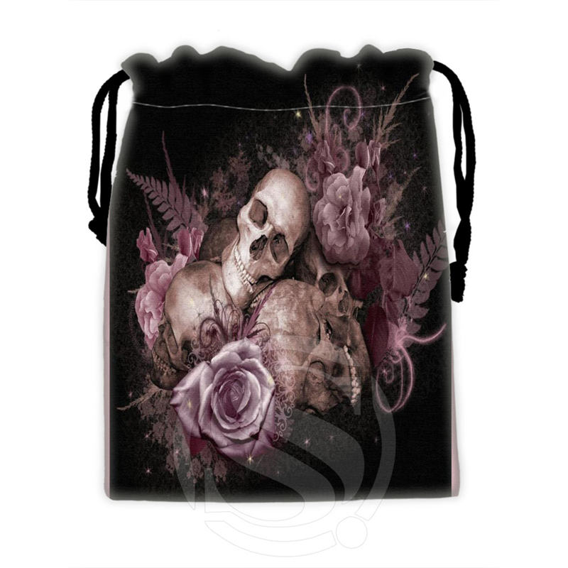 Custom skull #5 drawstring bags for mobile phone tablet PC packaging Bags18X22cm SQ00715-@H0346