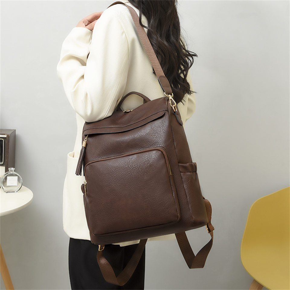 Frauen Rucksack PU Leder Schule Taschen Für Jugendliche Mädchen der Reise Schulter Tasche Rucksäcke