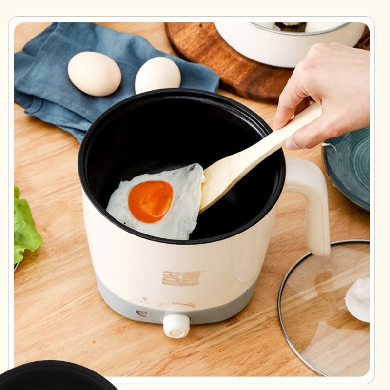 220V Mini Multifunction Electric Cooking Machine Single Double Layer Available Pot Multi Electric Rice Cooker Non-stick Pan