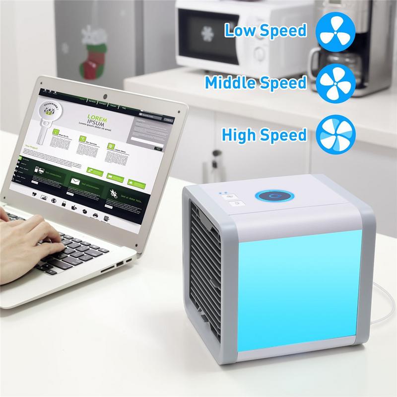 USB Mini Portable Air Conditioner Humidifier Purifier Desktop Air Cooling Fan Car Air Cooler Fan For Car And Office Home