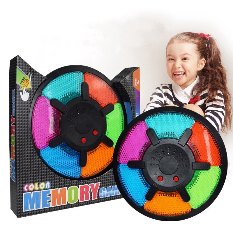 Kinderen 6-Kleur Licht Circulaire 6-Key Game Machine Memory Game Machine