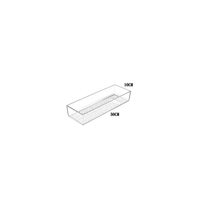 Boîte de rangement de maquillage de style tiroir, conteneur en plastique pour divers articles cosmétiques, séparateur de couverts de cuisine, organisateur de divers articles de bureau: 1pc marron l