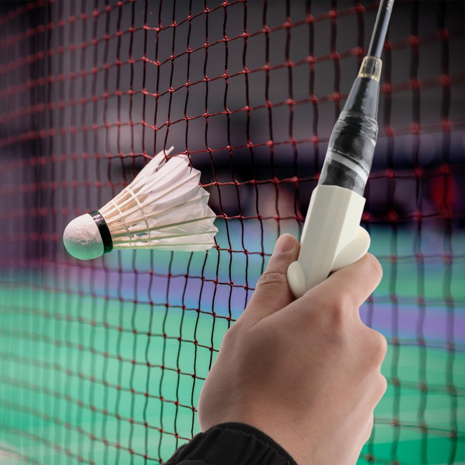 Ayuda para agarre de bádminton, ayuda para agarre de raqueta, suministros ergonómicos, accesorios para bádminton