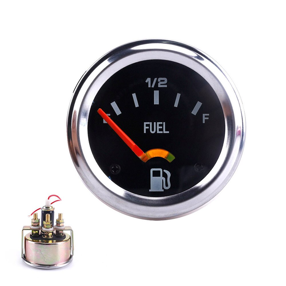 Mechanical Fuel Level Gauge 2-Inch 52mm Auto Car Gauge Meter E-1/2-F 1pc Auto Replacement