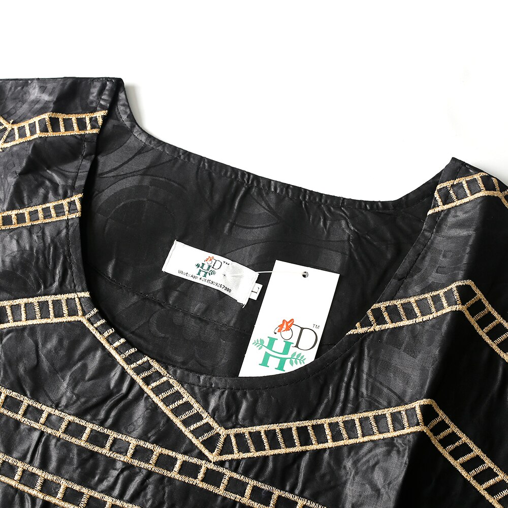 MD Bazin Riche-Conjunto de ropa africana para mujer, Top bordado Dashiki, falda, pañuelo en la cabeza, traje tradicional, túnicas Ankara, 2022