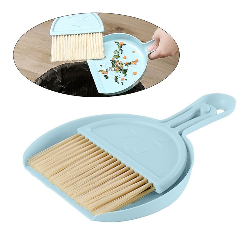 Small Broom Home Desktop Mini Broom Keyboard Cleaning Brush With Dustpan Set Computer Debris Brush