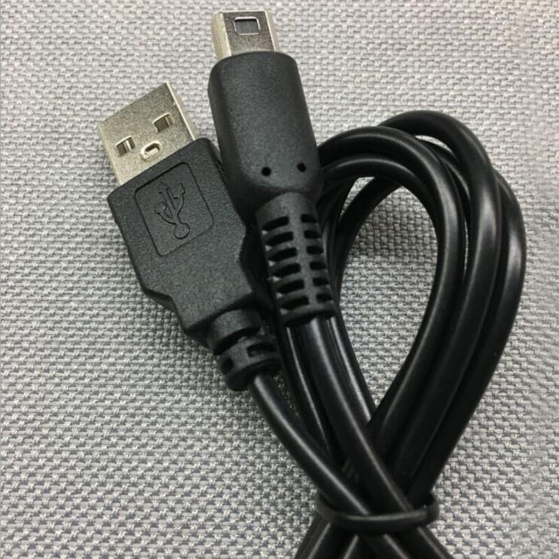 Câble d'alimentation USB noir de 1.2M, cordon de données pour manette de jeu Nintendo Wii U Pad, contrôleur Joypad