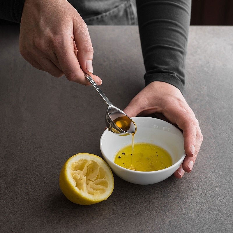 6Pcs/Set Stainless Steel Collapsible Folding Measuring Cup and Spoon Set Folding Measuring Spoons Baking Cooking Tools Set