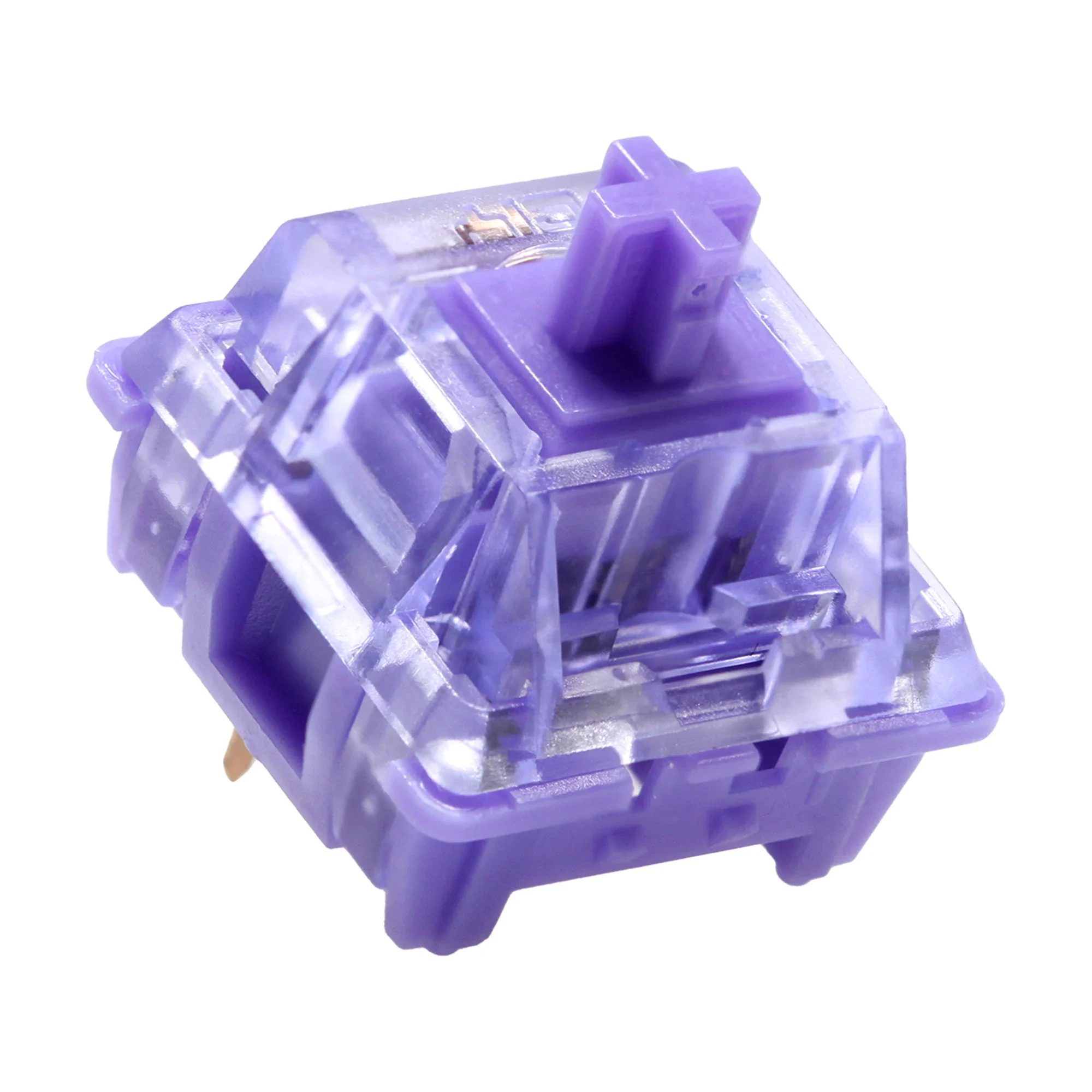 CIY Asura Switch Pre Advanced Tactile Switch 50g do gier Klawiatura mechaniczna Długa sprężyna PC POK Nylon Lubed 50M Fioletowy