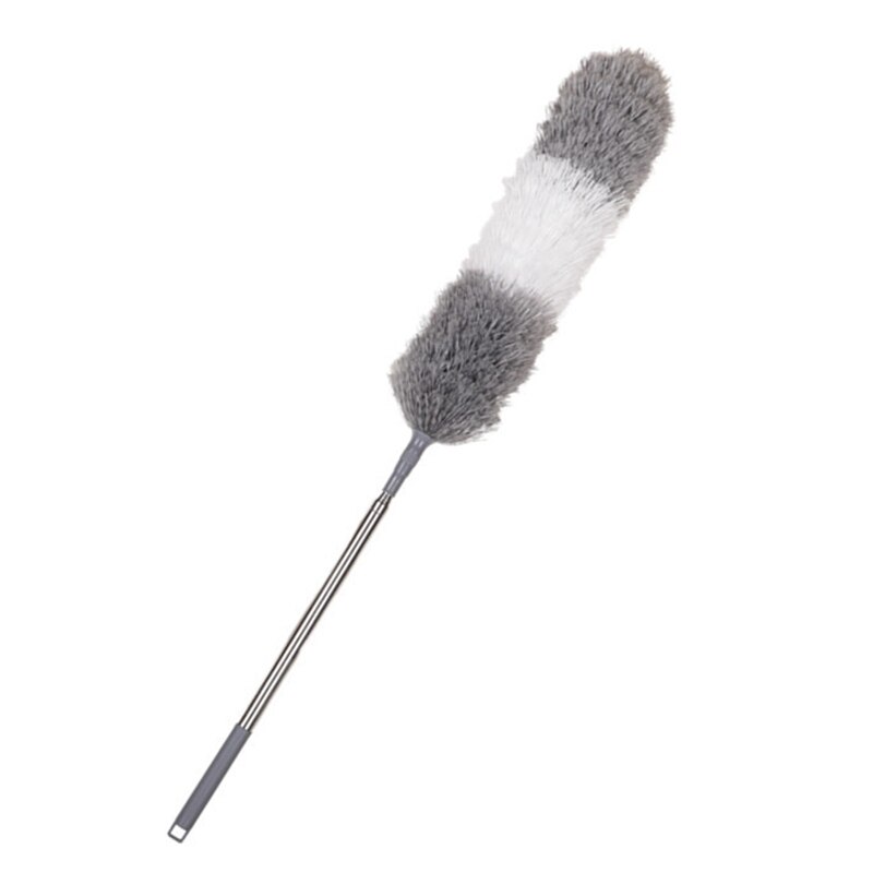 Microfiber Duster with Extra Long 100 Inch Extension Pole and Bendable Head Washable Cleaning Tool Duster for Cleaning Ceiling F: Default Title