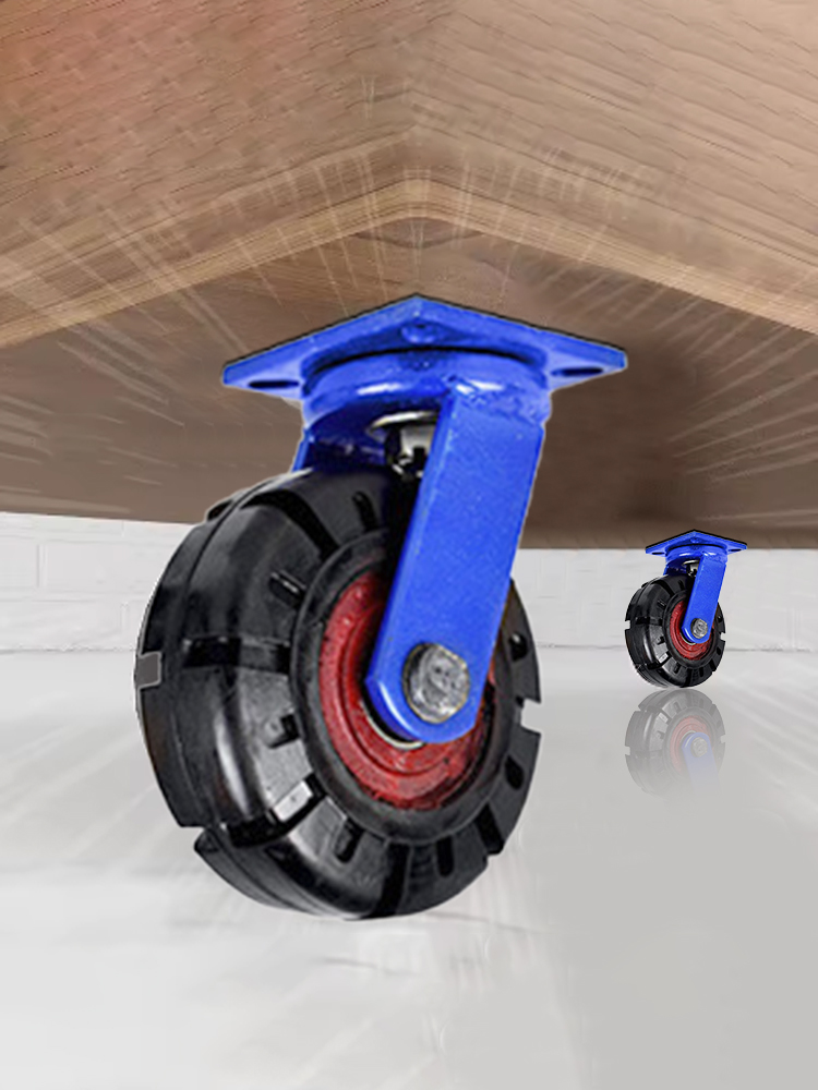 6/8/10/12inch Caster Wheels Furniture Caster Soft Rubber Universal Wheel Swivel Caster Roller Wheel