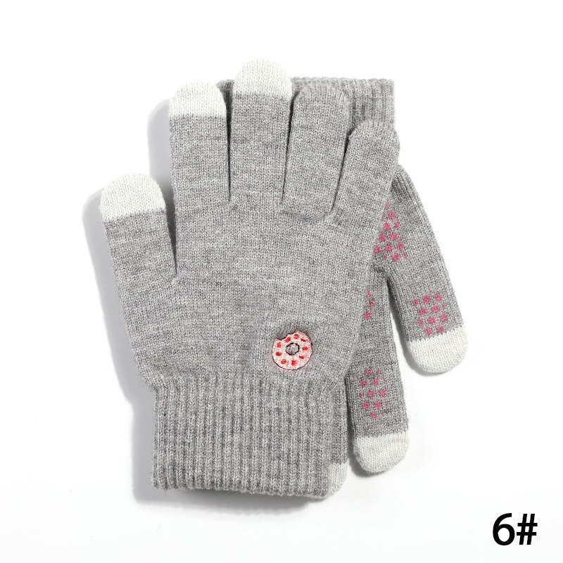 Gloves Kniteed Winter Gloves Screen Touch Gloves Women's Hand Wear Strong Friction Hand Warmers Thick Winter Glove: M