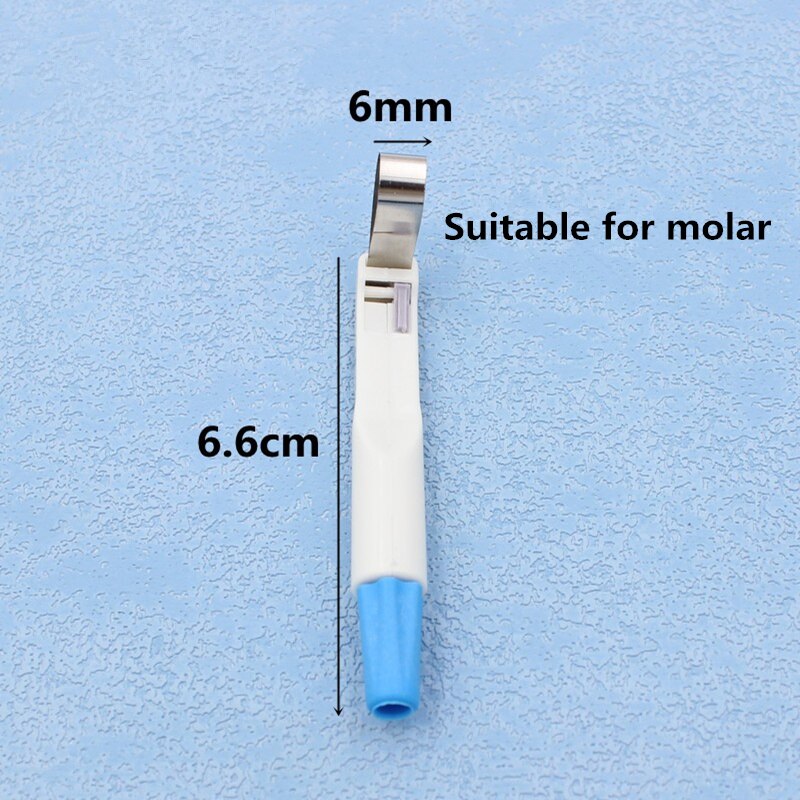 Banda de matriz Dental ajustable, acero inoxidable, 4,5/6mm, sistema de matriz Anterior y Posterior, laboratorio para corona Dental, materiales desechables: 6mm blue