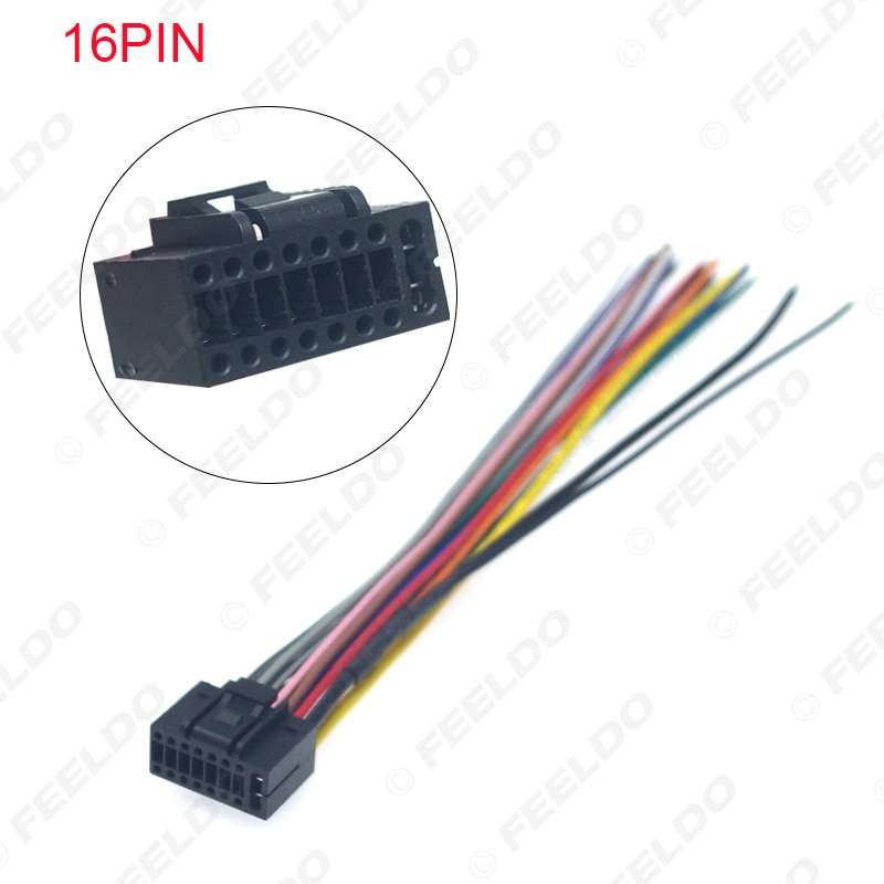 Feeldo Auto Head Unit Stereo Kabelboom Kits Compatibel Voor Xy Auto Android Oplossing Interface # AM4919: 16Pin