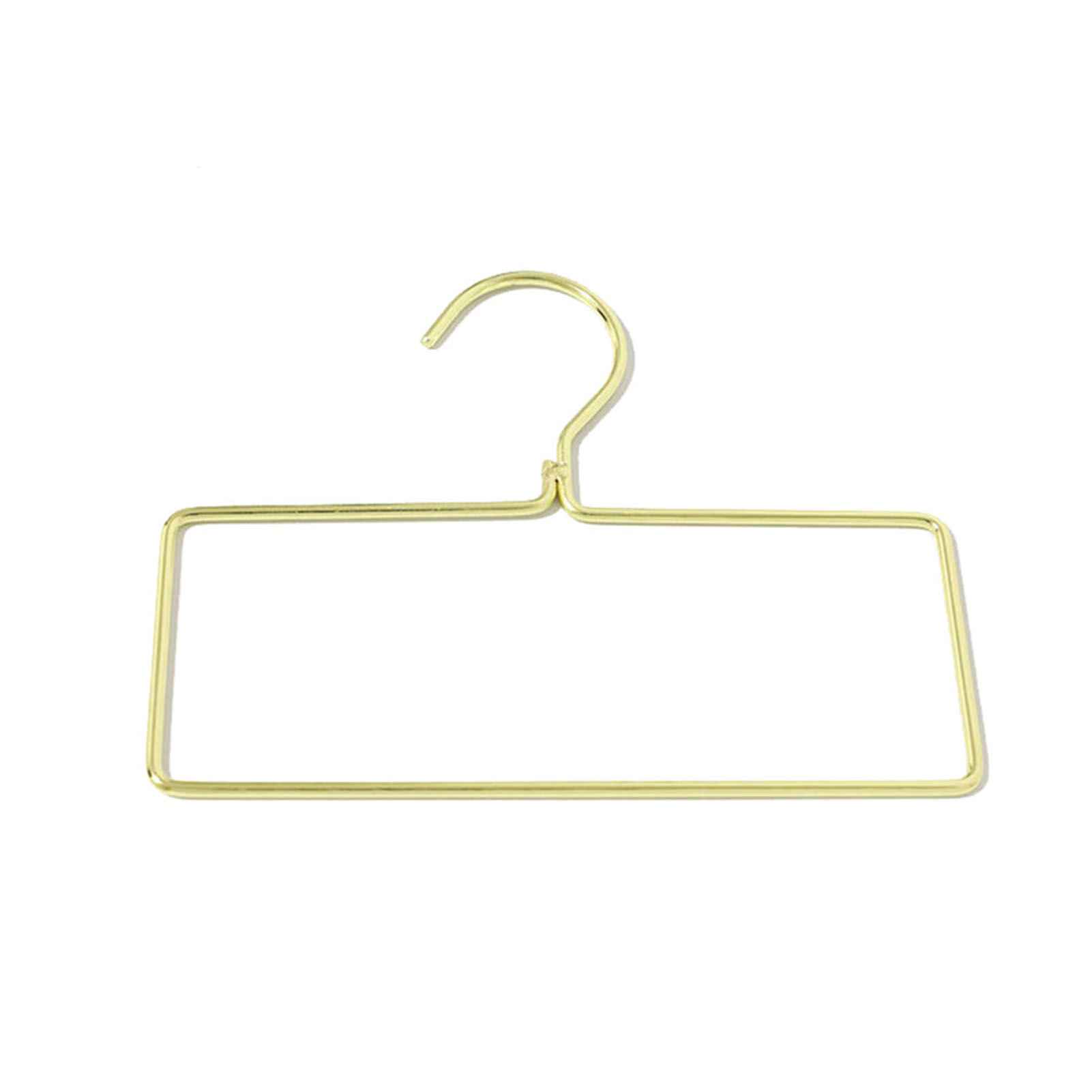 10 perchas de hierro redondas y cuadradas, resistentes y estables, de metal dorado, para abrigos, toalleros de baño, suministros para el hogar
