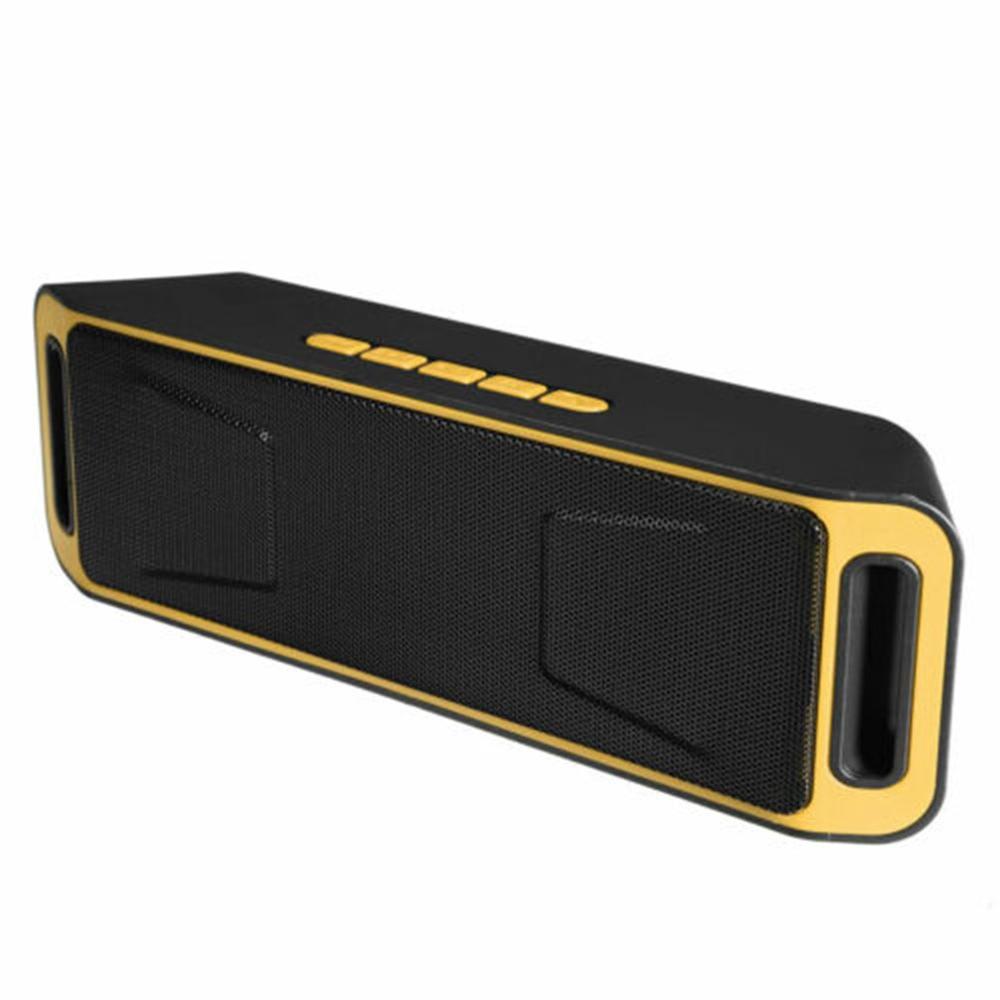 Altavoz Subwoofer doble para coche al aire libre inalámbrico estéreo impermeable USB/TF/Aux FM función de llamada de avisos de voz: Naranja