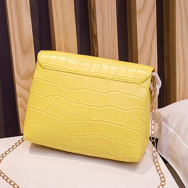 Lässige kleine schultertaschen mit alligatormuster für damen, große ketten, Bote-Tasche, handtasche, crossbody-handtasche, süßes täschchen
