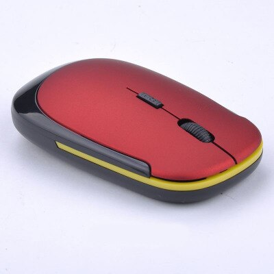1Pc Zwart 2.4Ghz Usb Draadloze Finger Rings Optical Mouse 1200Dpi Voor Pc Laptop Desktop Draadloze Bluetooth Optische muis Muis: red