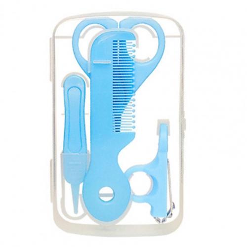 1 Set Nail Trimmer Gladde Rand Pp Ergonomie Handvat Kinderen Nagelknipper Set Manicure Set Voor Reizen: Blauw