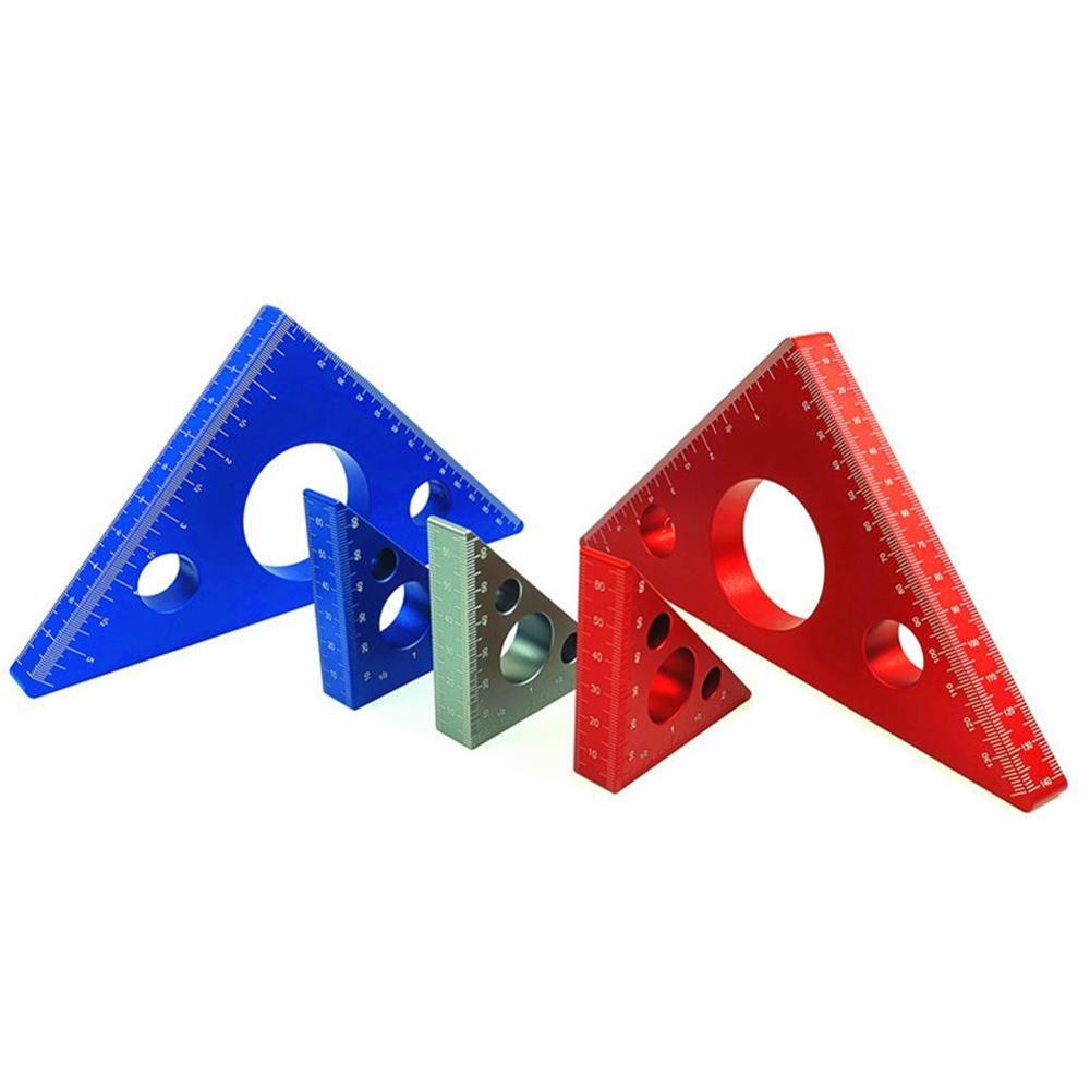 Aluminum Alloy Right Angle Ruler DIY Woodworking Triangle Ruler measuring tools Woodworking Ruler