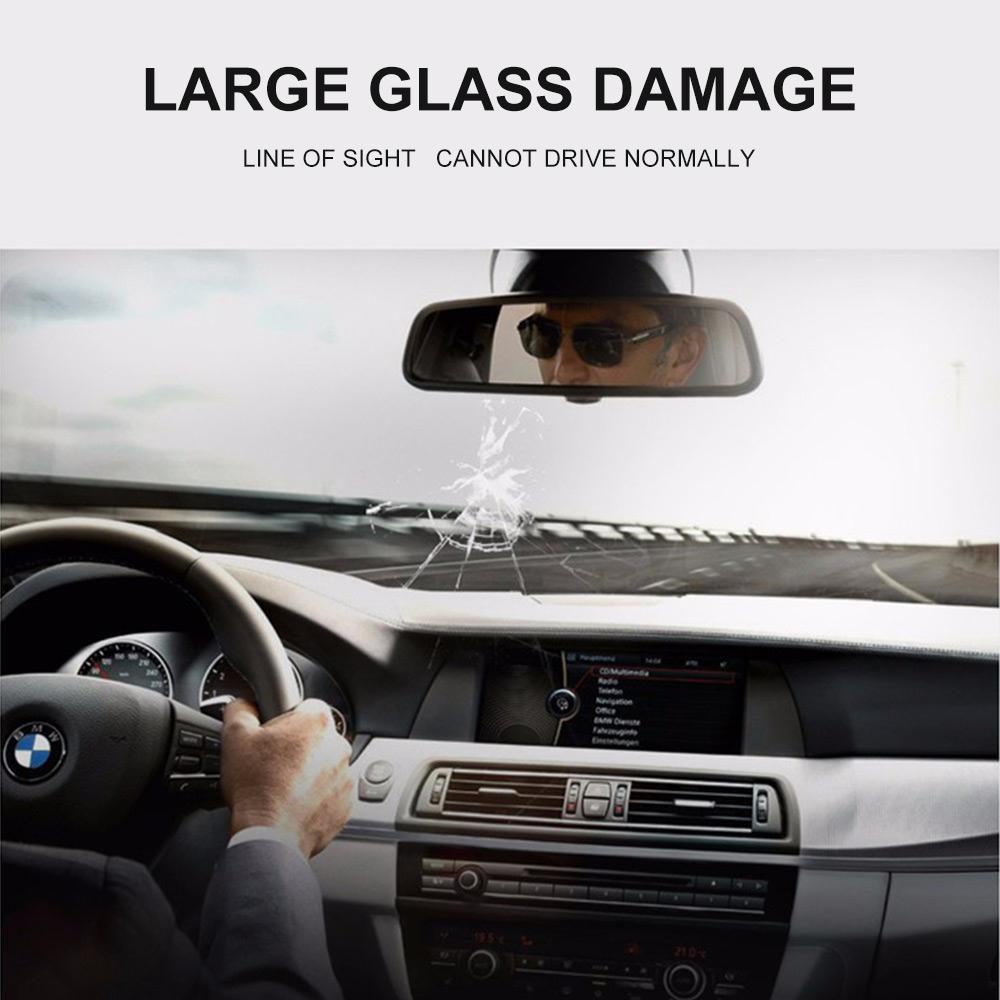 Forrude reparationssæt glas reparation værktøj gul plast bro bil nemt værktøj fjernelse auto glas reparationssæt praktisk køretøj