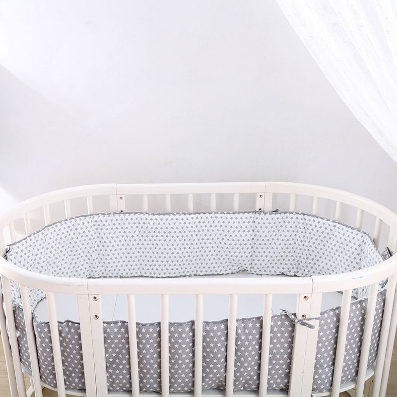 Baby Bed Thicken Bumpers Pillows Newborns Room Decor Nordic Stars Crib Around Cot Protector