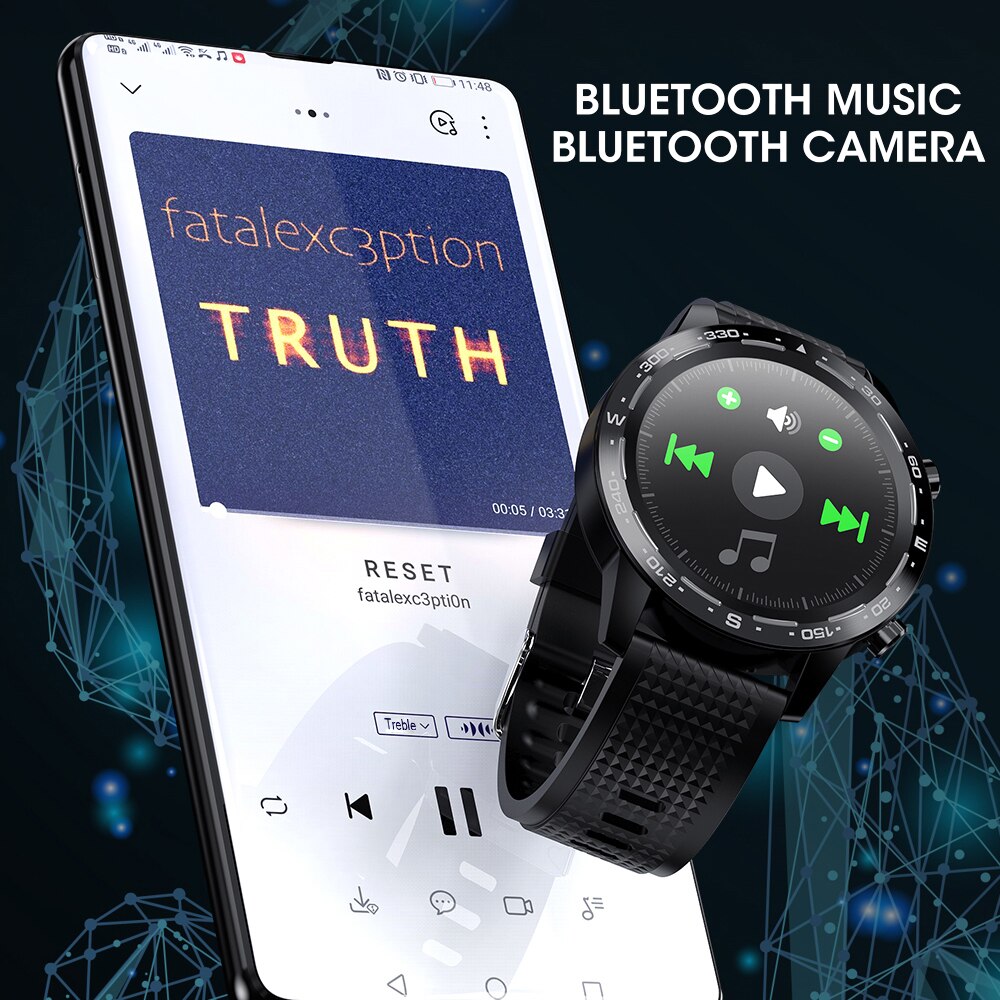 L12 L8 Smart Horloge Ecg + Ppg IP68 Waterdichte Bluetooth Call Bloeddruk Hartslag Sport Smartwatch Voor Android Ios pk L7 M5