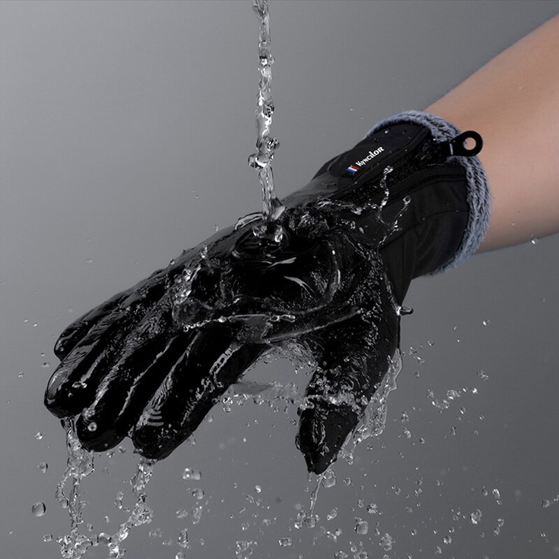 Gants de Ski à écran tactile pour hommes gants de conduite chauds coupe-vent pour femmes avec gants de pêche imperméables en polaire