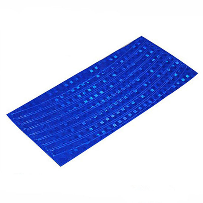 Fahrrad Reflektierende Aufkleber Rad Decals Reflektierende Klebeband Sicherheit Streifen Fahrrad Rad Aufkleber Für Kinder Balance Bike Zubehör: Blue
