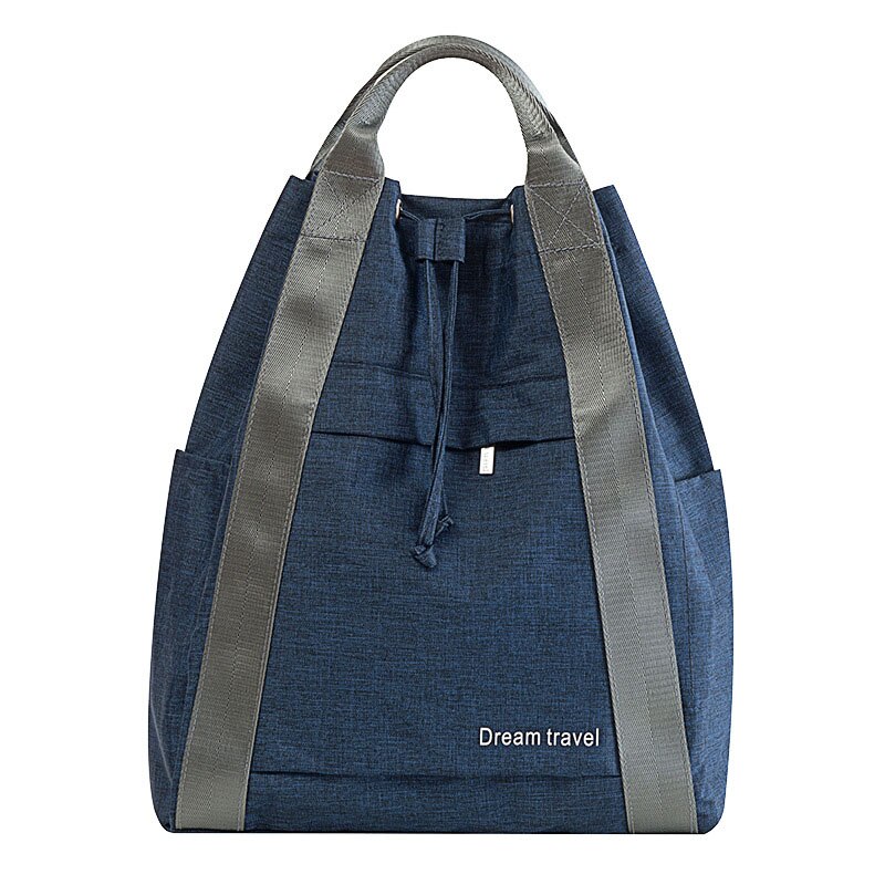 Mara's dream dames reistas, draagbare reistas met grote capaciteit, waterdichte canvas damestas, casual eenvoudige bagagetas: E marineblauw